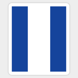 Classic Birmingham City 1970s Blue and White Stripe Sticker